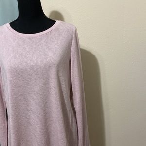 Loft light pink long sleeve t shirt